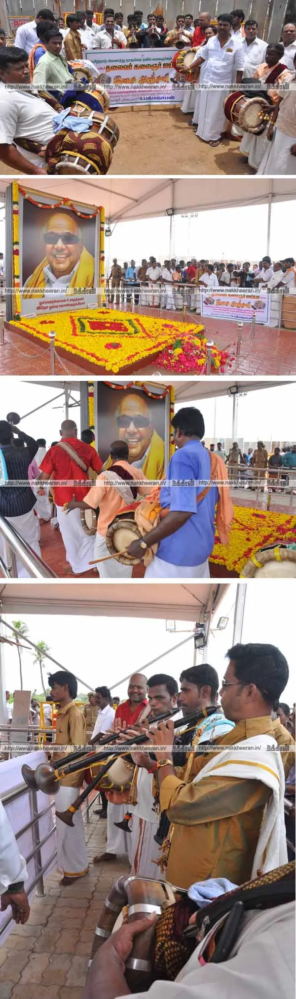 The kalaignar lives with us ...
